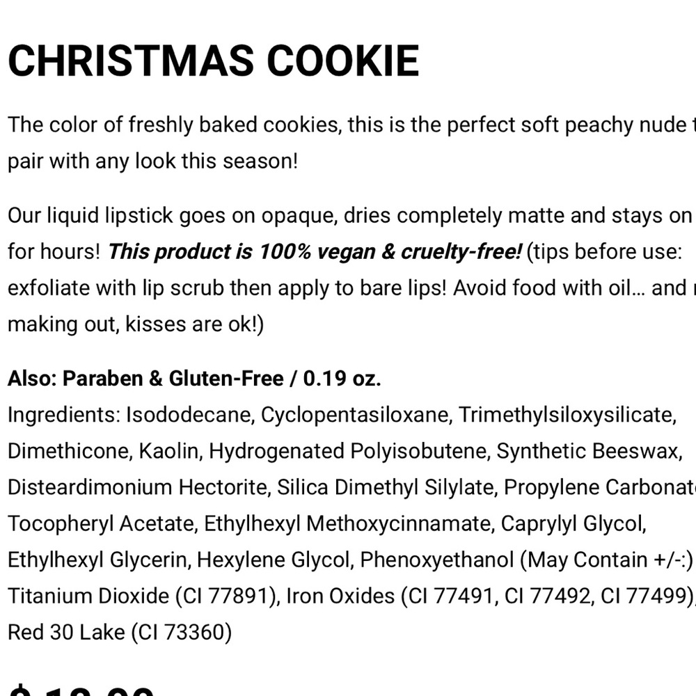 #ONE LEFT‼️CHRISTMAS COOKIE Jeffree Star Lipstick! - Picture 3 of 8